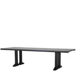 Стол Matts 280х100 см, черный массив дерева