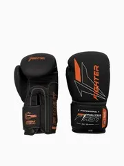 Перчатки боксерские Fighter черно-красные