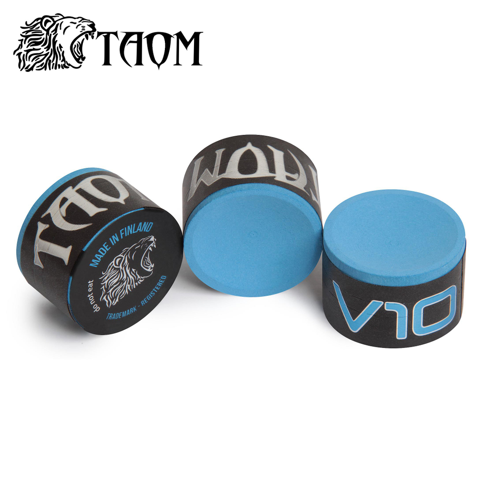 Мел бильярдный "Taom V10 Chalk" Blue 6шт.
