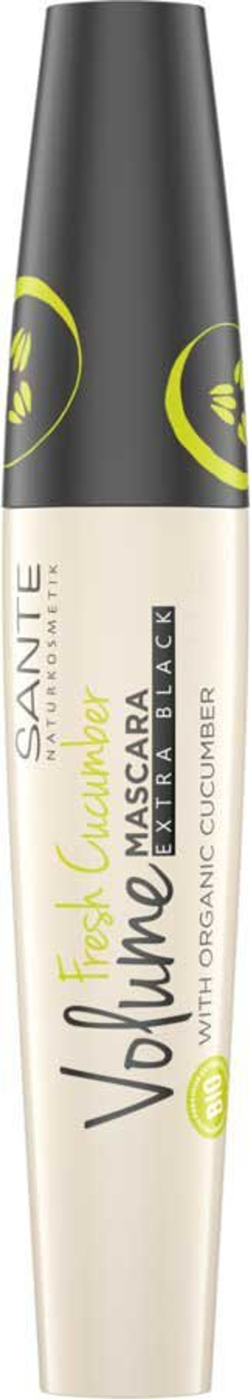 Тушь для ресниц Extra Black Fresh Cucumber Volume Mascara Sante, 12 мл