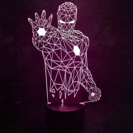 3D лампа Железный Человек, Iron Man. Абстракция