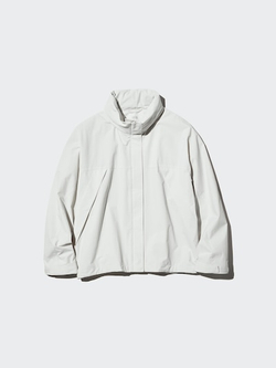 UNIQLO Ветровка с высоким воротником, кремовый