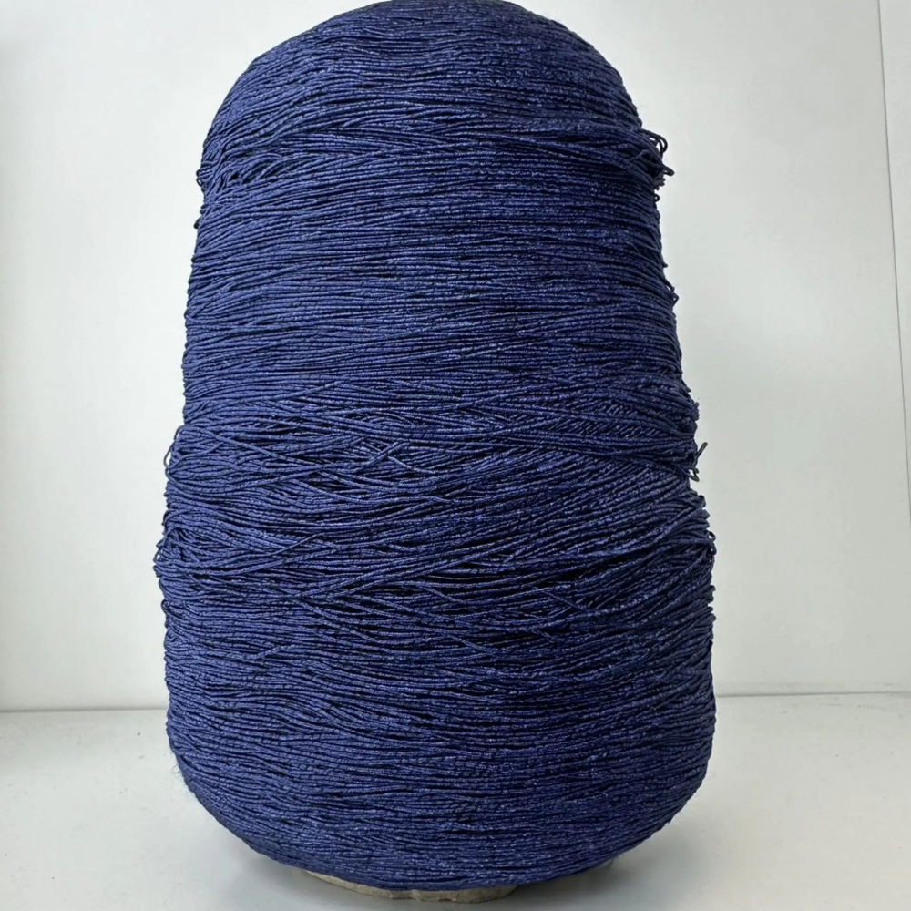 BURRO - Filati Color; 54% хлопок, 46% люрекс; 640м/100гр; col. 000598 Blu Notte, цвет: темно-синий; S709