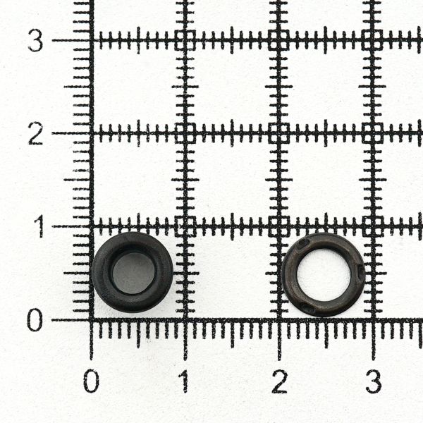 Люверсы металл ⌀4.4 мм (внутр.), h=5.42 мм, внешн. ⌀8.5 мм, №2, сталь, оксид, 100 шт, New Star