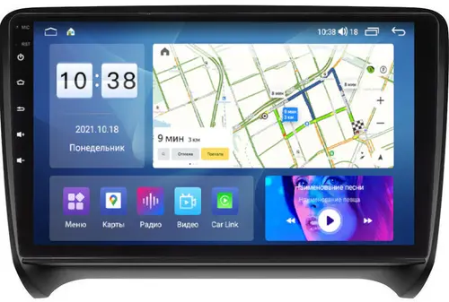 Магнитола для AUDI TT 2006-2014 (8J) - Parafar PF908XHD на Android 13, CarPlay, 4G SIM-слот