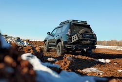 Бампер силовой задний BMS ALFA для Тойота Прадо 150 2009-2023
