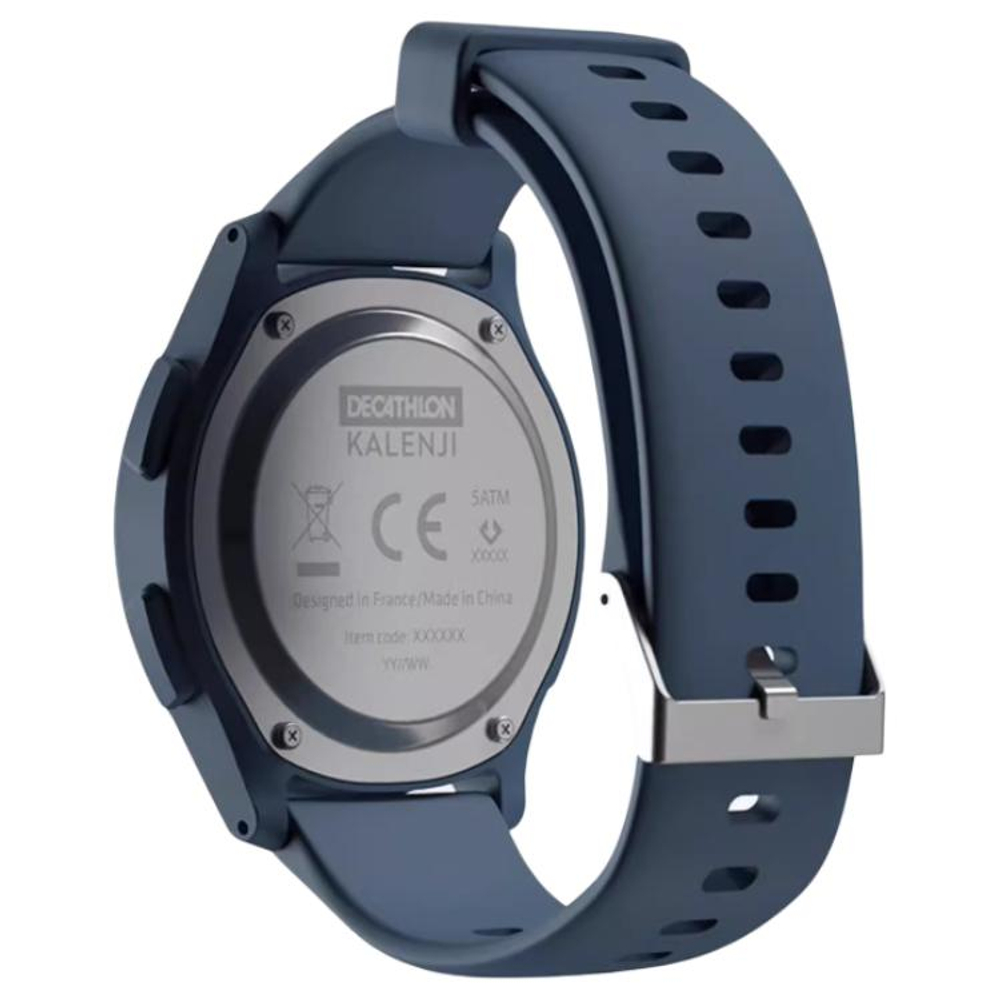 DECATHLON W100 M Electronic Movement Resin Strap Watch Unisex Gray Dial