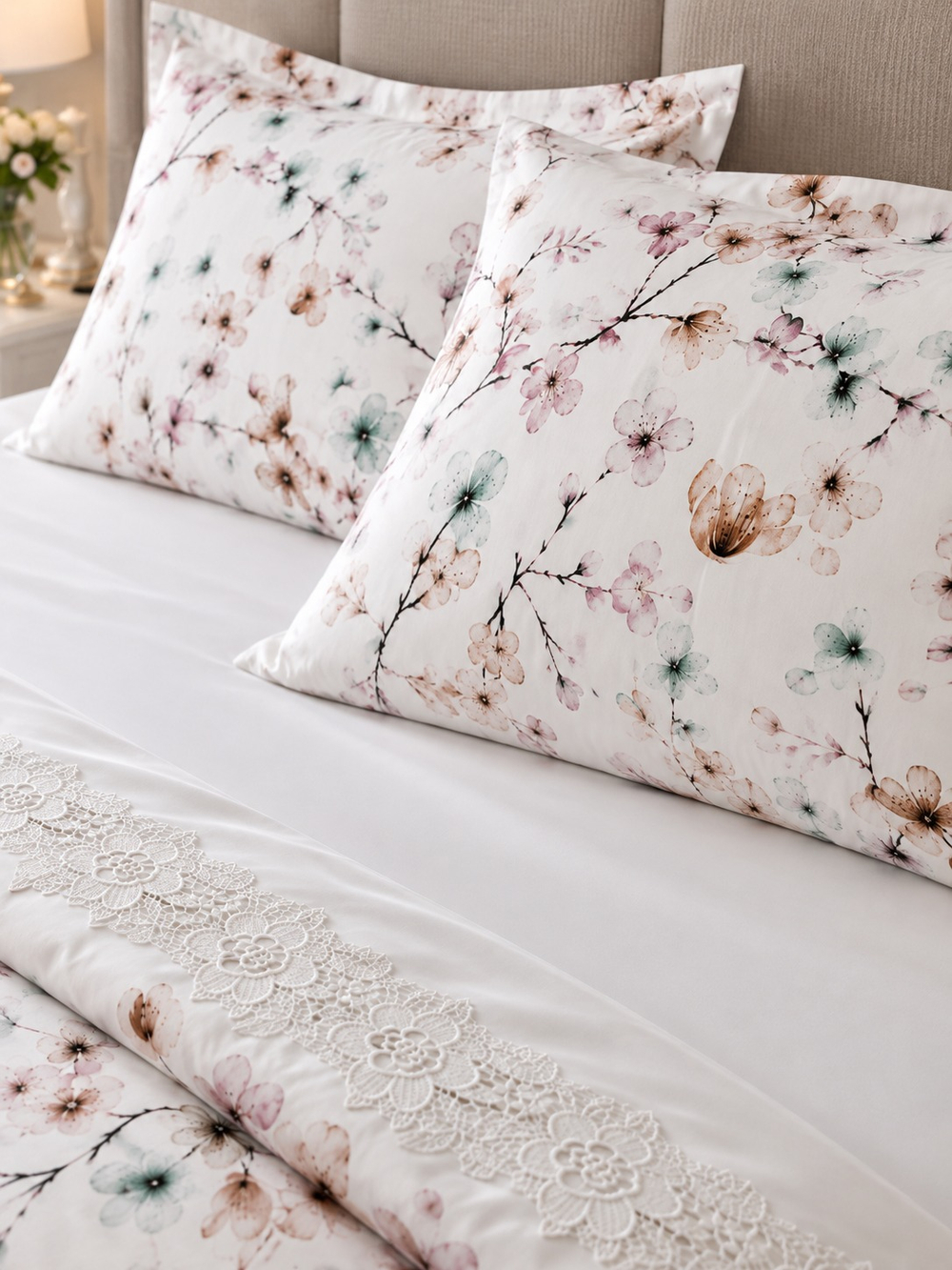 Gelin Home КПБ 6 пр. ZENAN зелёный цвет пододеяльник 200*220, простынь 240*260, наволочки 50*70 2шт, декоративные наволочки 50*70 2шт GLNN545 — фото 4