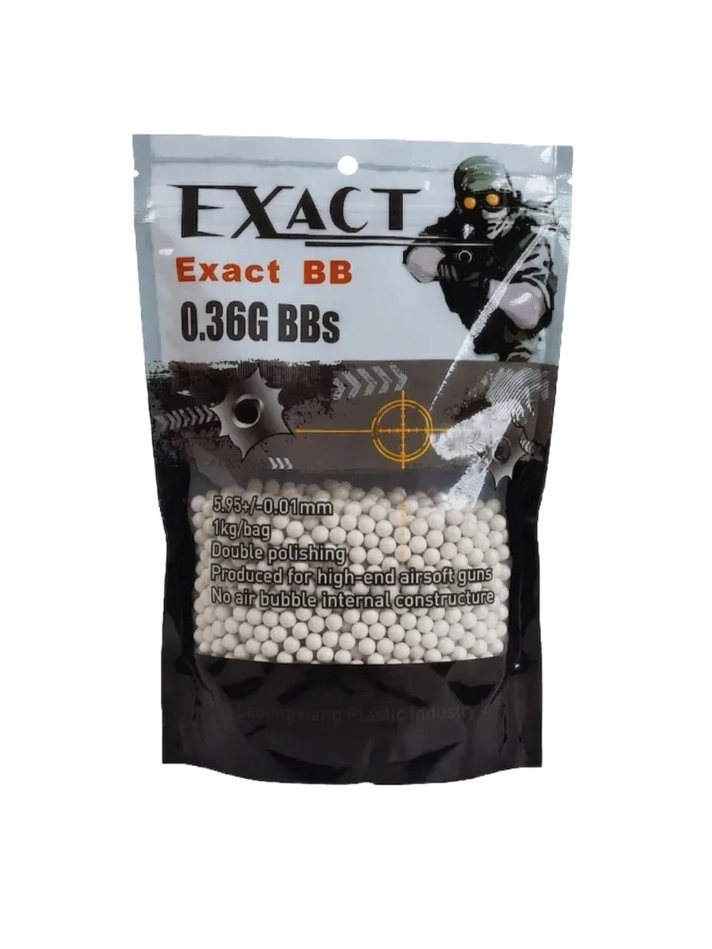 Шары EXACT 0,36g (1кг, белые)