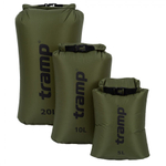 Гермомешок TRAMP Nylon Ultralight 10л, артикул TRA-309, цвет Оливковый