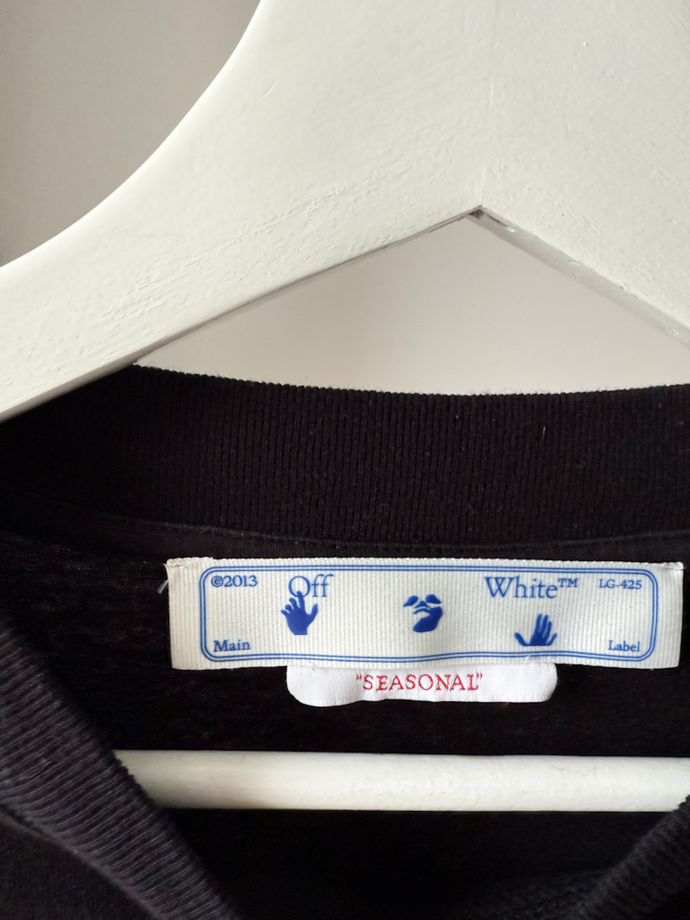 Хлопковый лонгслив Off White, M