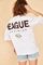 Qadın üçün geniş ölçülü ağ t-shirt League 10501024