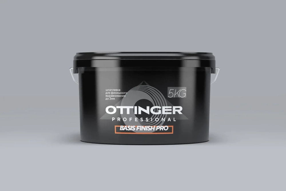 Шпаклевка готовая акриловая OTTINGER Basis Finish Pro белая 5кг