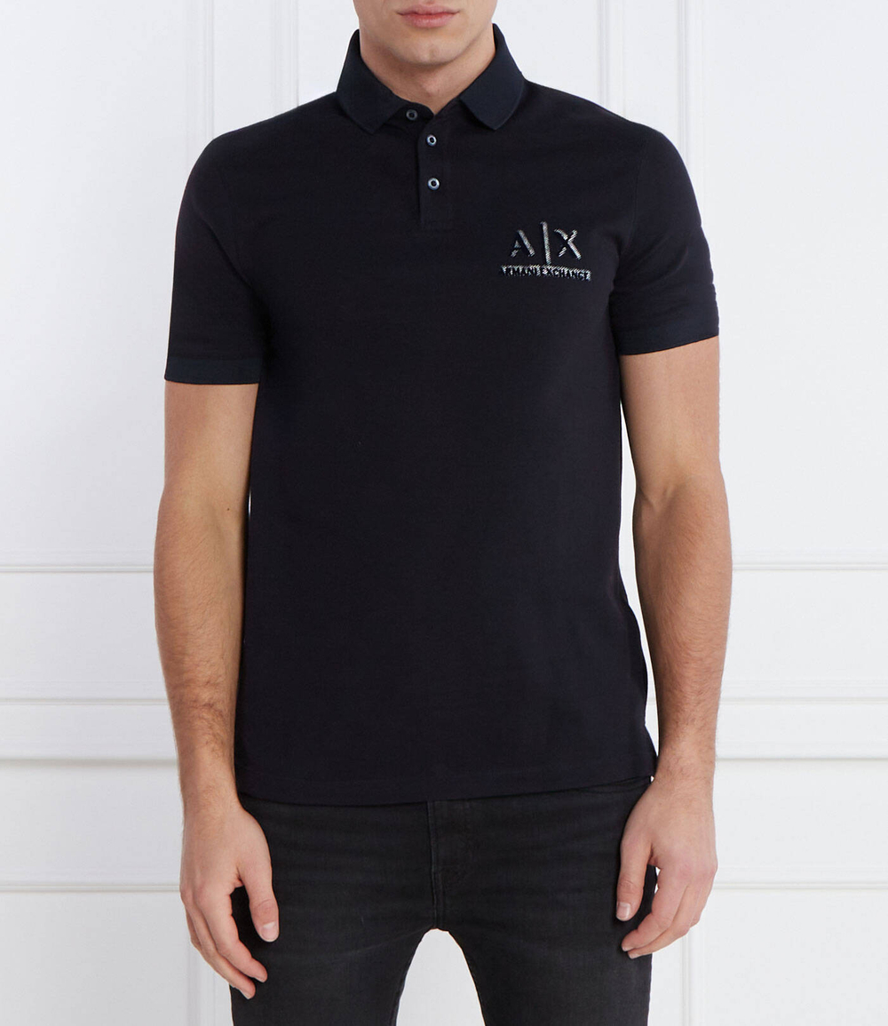 Поло Armani Exchange - темно-синий(3DZFSB ZJM5Z)