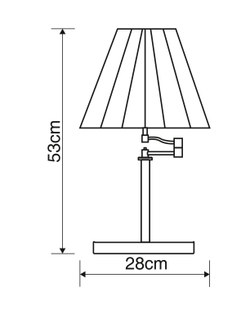 Настольная лампа Arte Lamp California A2872LT-1AB