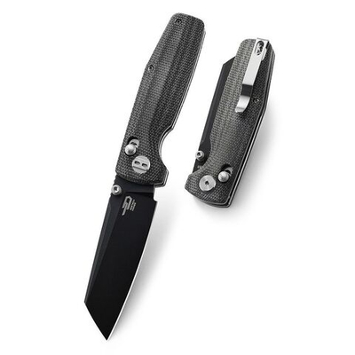 Нож складной Bestech Slasher сталь D2, рукоять Микарта черная
