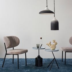 Светильник подвесной Sustainable collection, Ø22х39 см, черный/белый