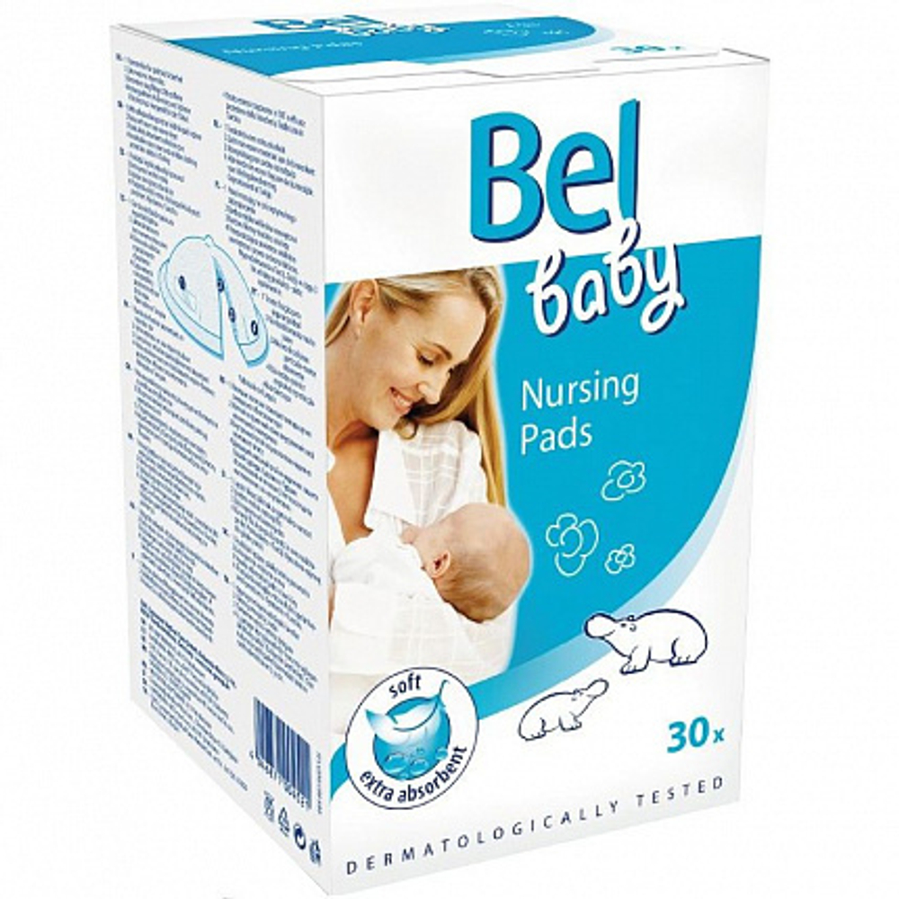 Bel Baby Nursing Pads - вкладыши в бюстгальтер для кормящей мамы, 30 шт.