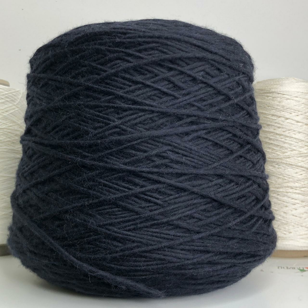 LACCIO - Ricignolo GTI; 100% лана меринос; 100м/100гр; col. Navy Antipilling, цвет: чёрнo-синий; S914 Есть мал. бобинка 155, 219гр. MP