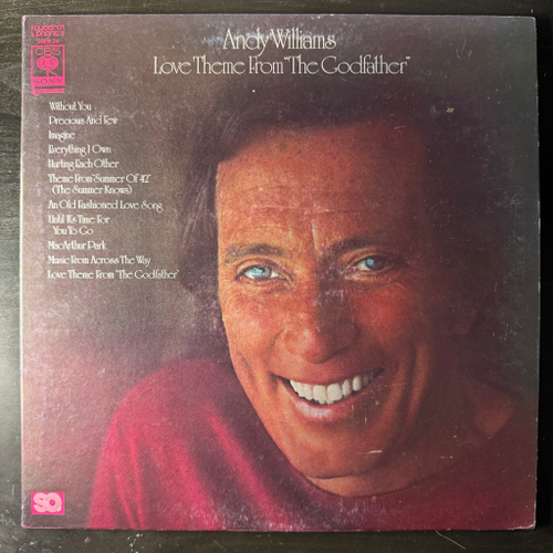 Andy Williams ‎– Love Theme From "The Godfather" (Япония 1972г.)