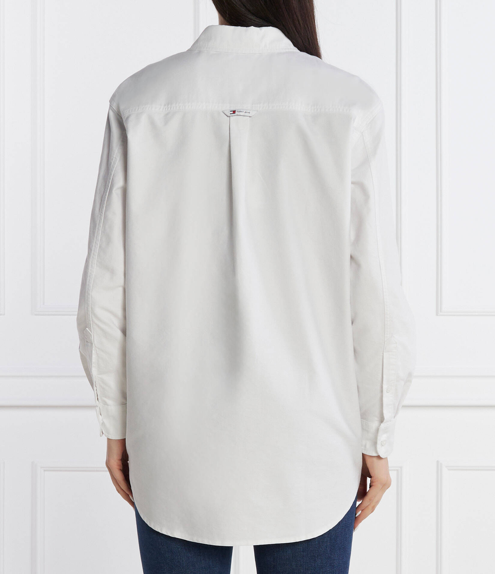 Рубашка TJW BADGE BOYFRIEND SHIRT Tommy Jeans - белый(DW0DW17351)