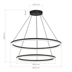 Светильник подвесной EUCLIDICS LED 96W 4000K