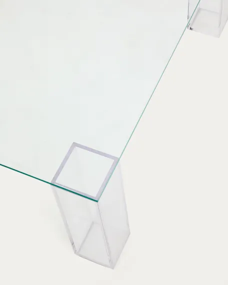 Журнальный столик Adularia из стекла прозрачного цвета 85 x 85