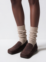 loafer croco mocha