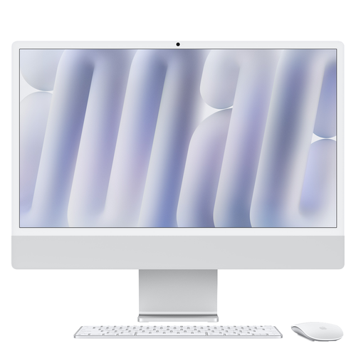 Моноблок Apple iMac 4.5K 24" (M4, 10 CPU/10 GPU, 2024) 24/512GB, Silver (Серебристый) MCR24