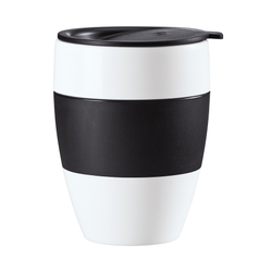 Термокружка aroma to go, 400 мл, черно-белая