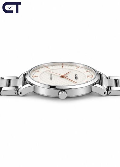 CASIO LTP-VT04D-7A CASIO Collection женские наручные часы — серебристо-серый дизайн, тонкий профиль и лёгкая элегантность