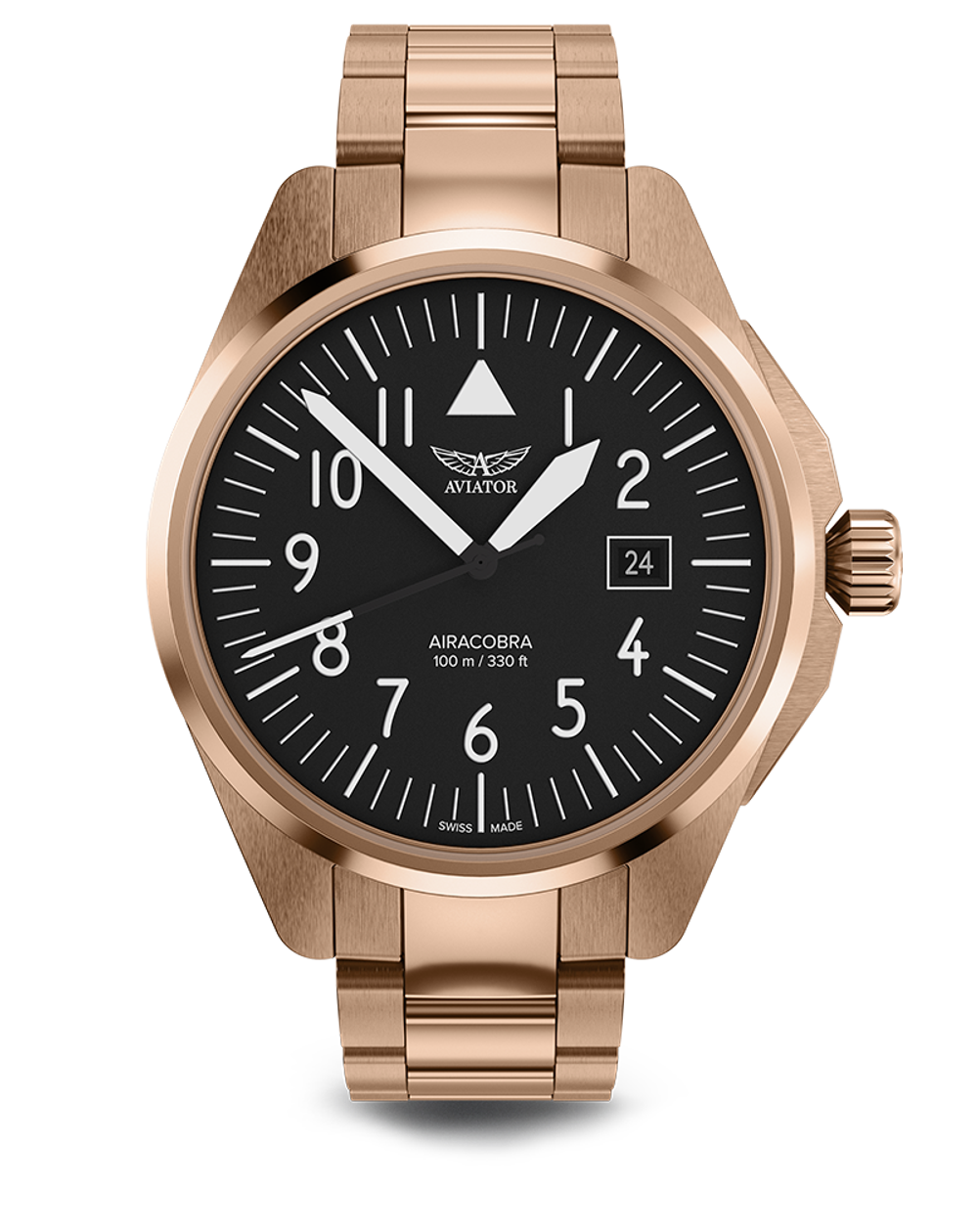 Чаcы кварцевые AVIATOR AIRACOBRA TYPE A V.1.38.2.315.5 мужские