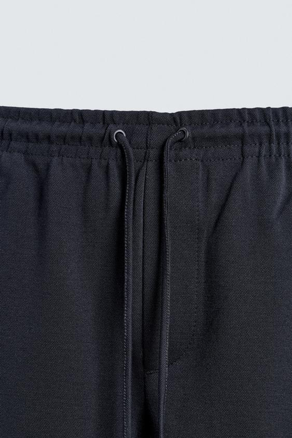 ZARA БРЮКИ-ДЖОГГЕРЫ NON IRON КОМФОРТНОЙ ПОСАДКИ, МОРСКОЙ СИНИЙ МЕЛАНЖ