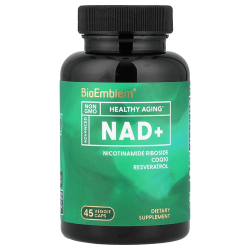 BioEmblem, NAD+, 45 растительных капсул