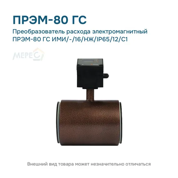 Преобразователь расхода электромагнитный ПРЭМ-80 ГС ИМИ/-/16/НЖ/IP65/12/C1