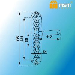 Ручки на планке MSM 371L BR коричневый