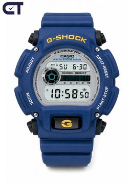 Casio DW-9052-2VDR мужские часы — синие G-SHOCK с WR200 и EL-подсветкой