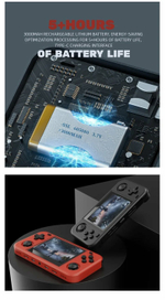 Портативная игровая консоль O30S с открытым исходным кодом в стиле ретро, black, Single card 128GB