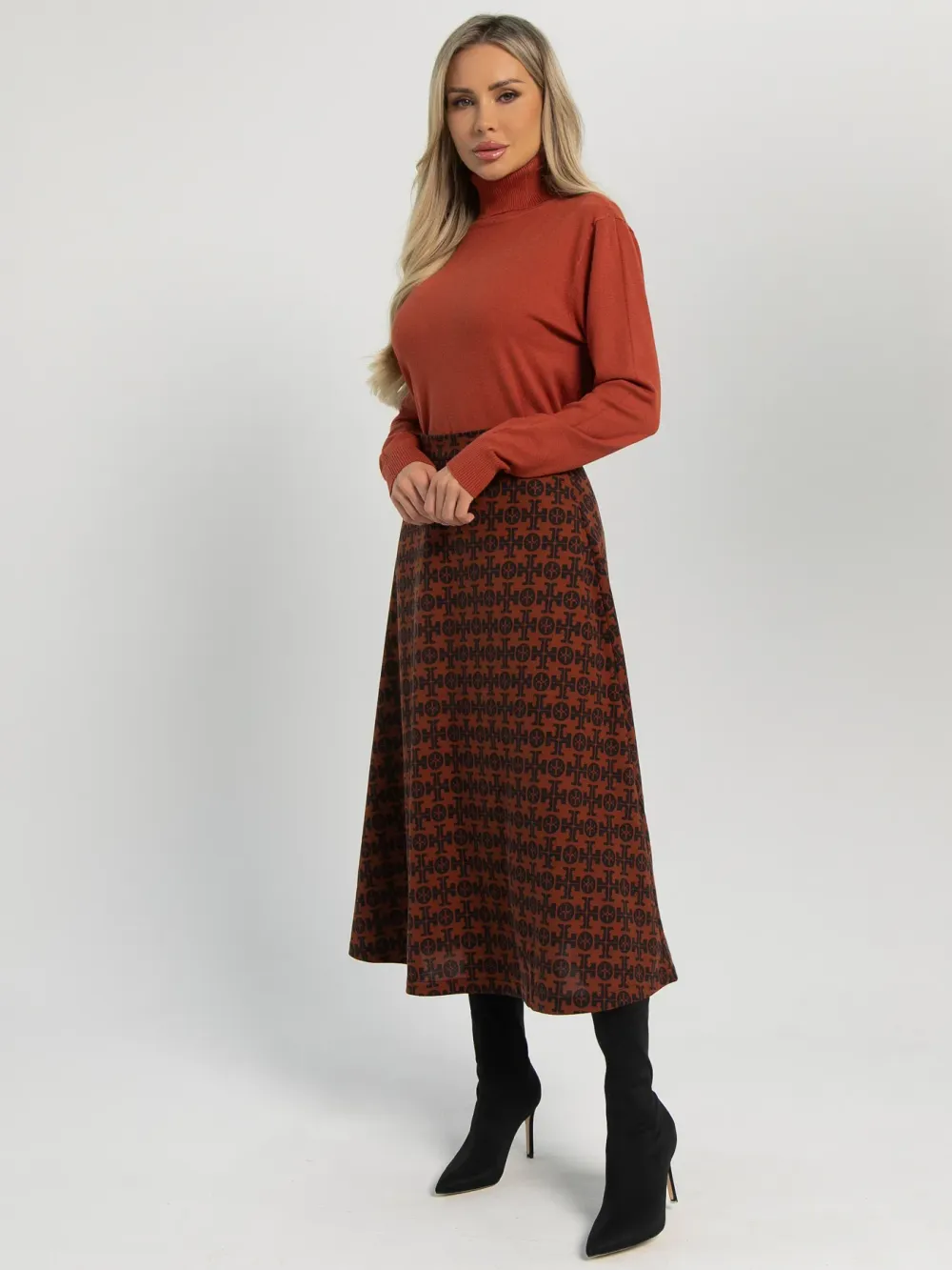 Юбка Арина (коричневая) Ю16237-53М LT Collection