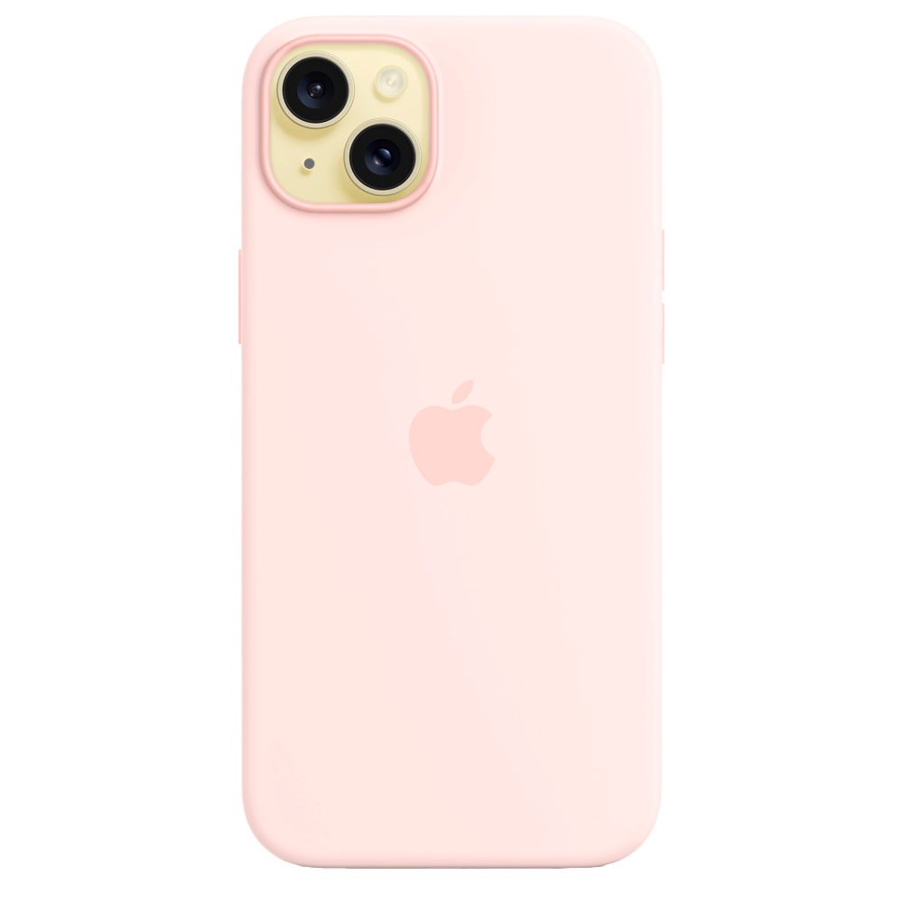 Силиконовый чехол с поддержкой MagSafe Apple Silicone Case для iPhone 15 Plus, Light Pink (Светло-розовый)