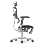 Кресло FALTO Ergohuman Luxury 2 с подножкой ( чёрный каркас /сетка чёрный T-168-B1 Black )