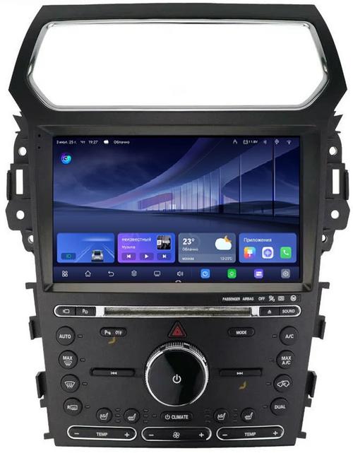 Магнитола для Ford Explorer 2011-2019 - Kuberg QLed+2K, Android 14, TS105, Быстрейшая, CarPlay, SIM-слот