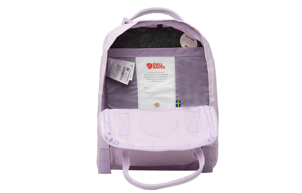 Fjallraven 7L Travel Small IPad Bag Backpack Outdoor Bag Vinylon Lavender Women"s