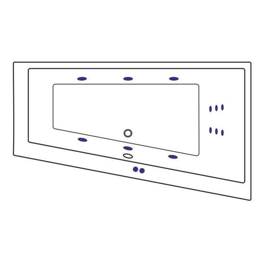 Акриловая ванна Excellent Sfera Slim P Line 170x100 WAEX.SFP17S.LINE