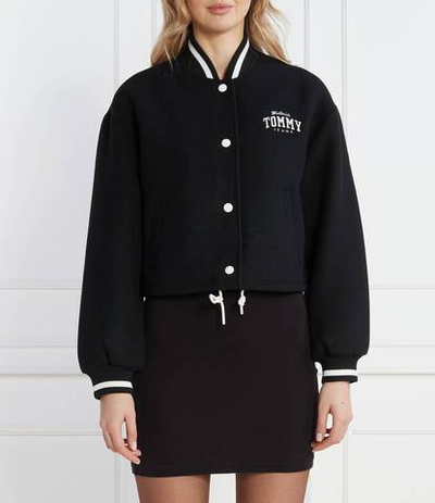 Куртка бомбер TJW CRP WOOL VARSITY Tommy Jeans - черный(DW0DW17236)