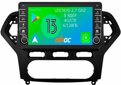 Магнитола для Ford Mondeo 4 2010-2015 (климат) - Airoc AB-1713A (кнопки и крутилки), Android 13, Быстрая, SIM-слот, CarPlay