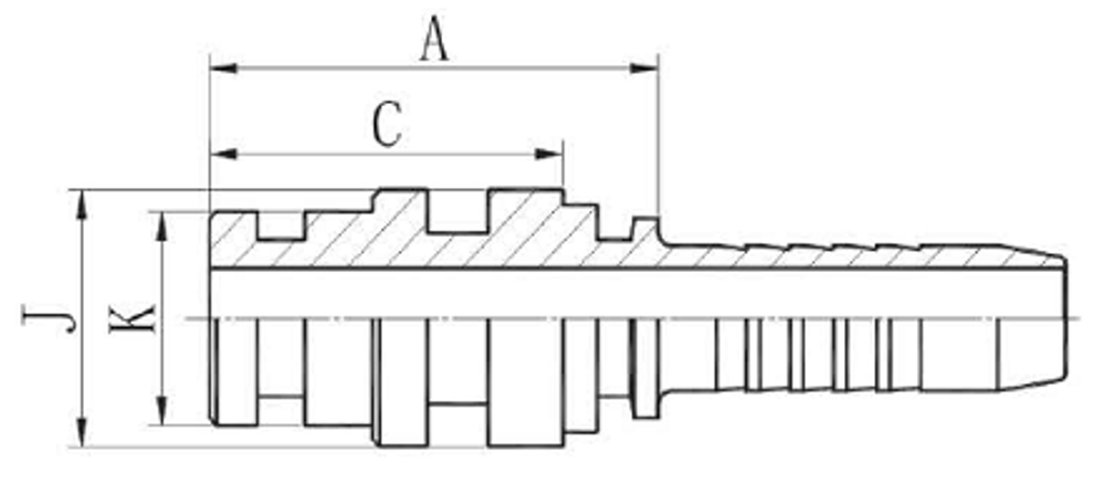 Фитинг DN 32 Staplelock SAE J1467 d=37.9 STECK