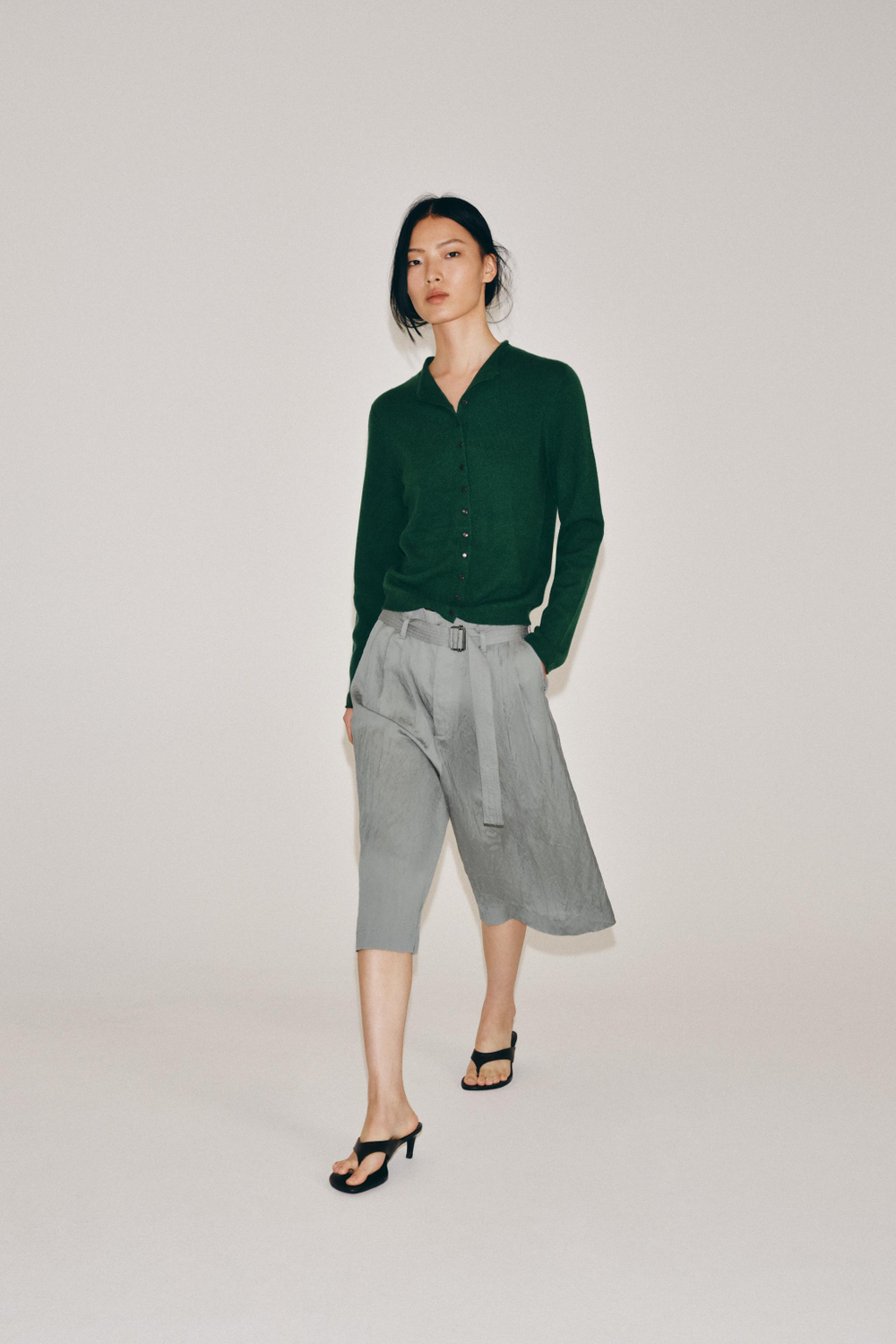 ЖАКЕТ ИЗ 100% КАШЕМИРА С ВОРОТНИКОМ-СТОЙКОЙ — ZARA