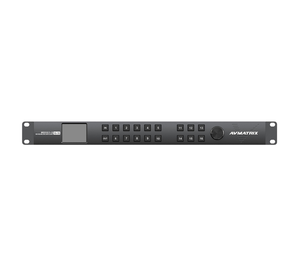 Коммутатор AvMatrix MSS1611-S, матричный, бесшовный, SDI
