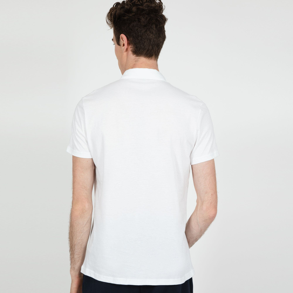 Мужское теннисное поло Le Coq Sportif ESS T/T Polo SS No.1 M - белый